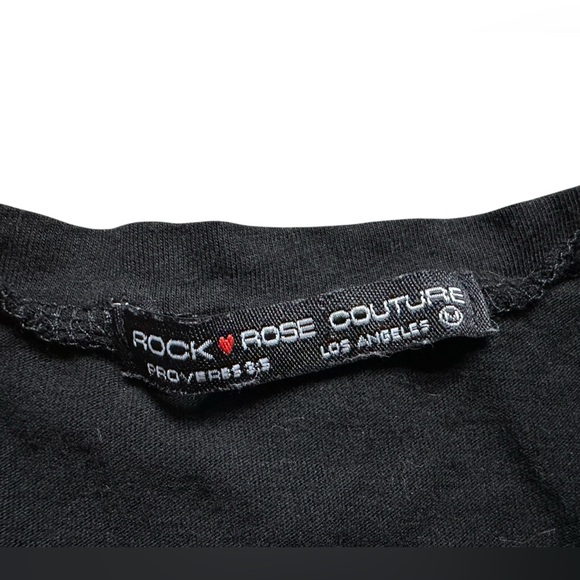 Trendy Black Baby Tee with Floral Graphic - Picture 2 of 4